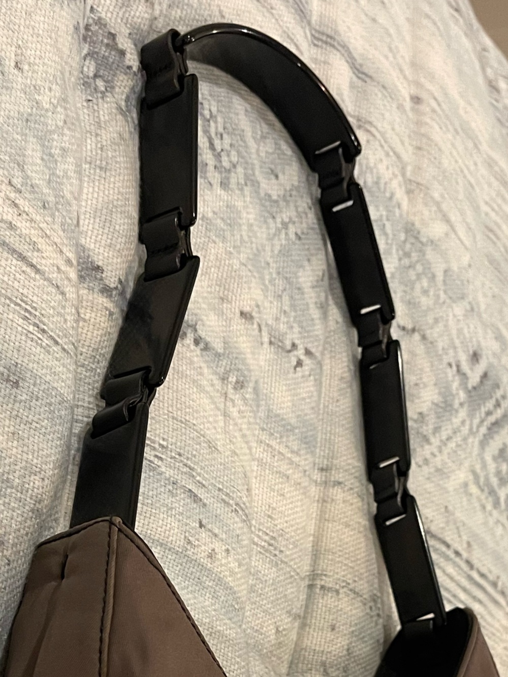 VINTAGE PRADA Quilted Tessuto Hobo Bag - Mint Condition with Papers and Tags - Picture 6 of 15